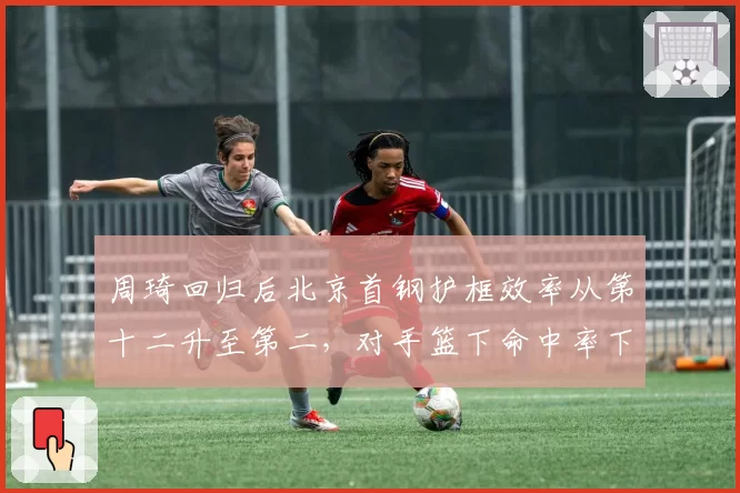 周琦回归后北京首钢护框效率从第十二升至第二，对手篮下命中率下降8%